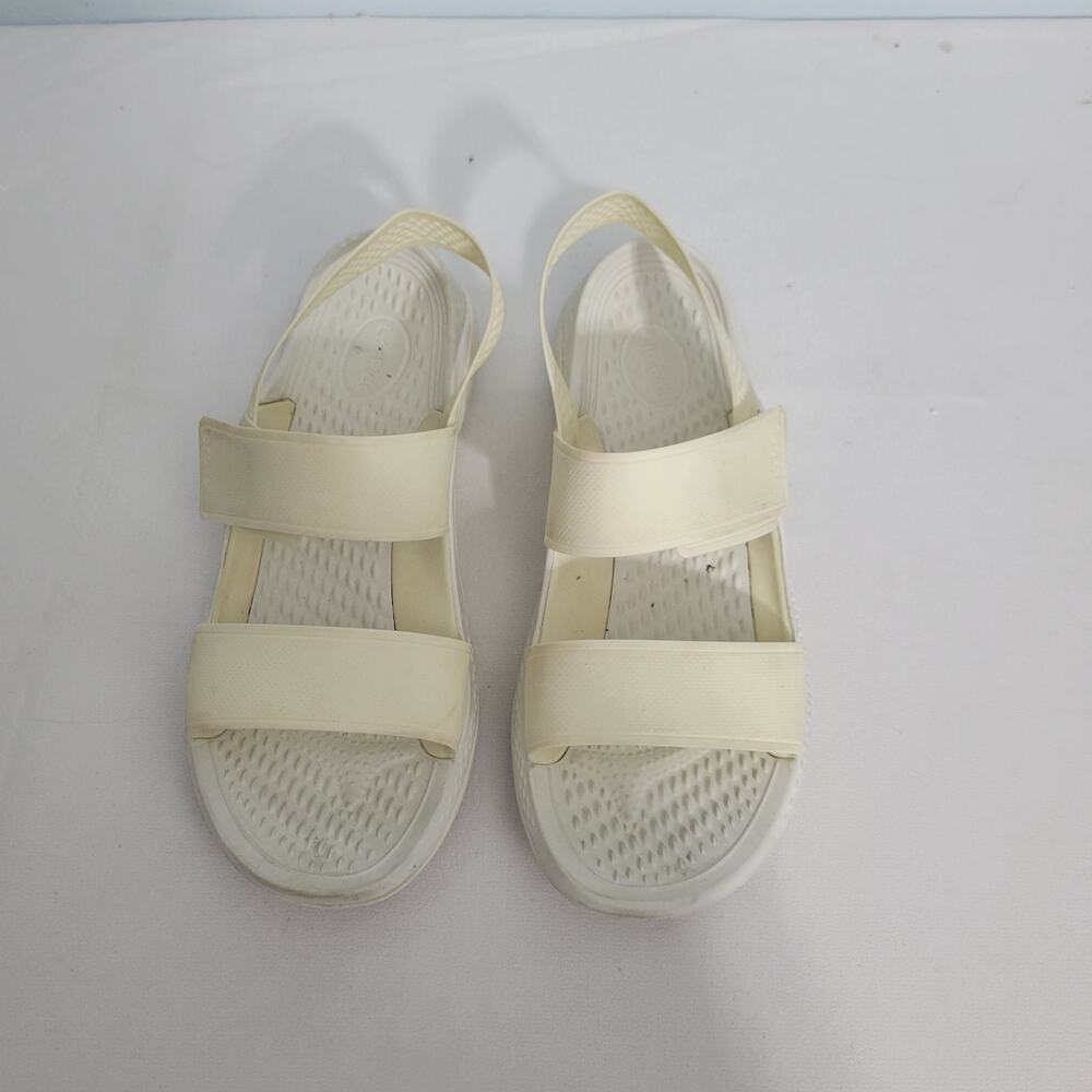 Crocs Literide 360 Cream Sandals Size 9  31026-2857 - Picture 6 of 6